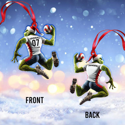 Custom Name Stink Christmas Handball Ornament, Christmas Gift for Handball Lover