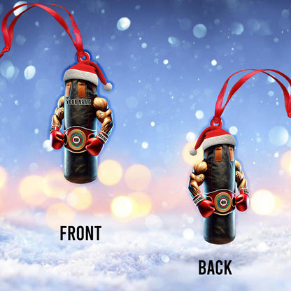 Custom Name Boxing Ornament, Christmas Gift for Boxing Lover