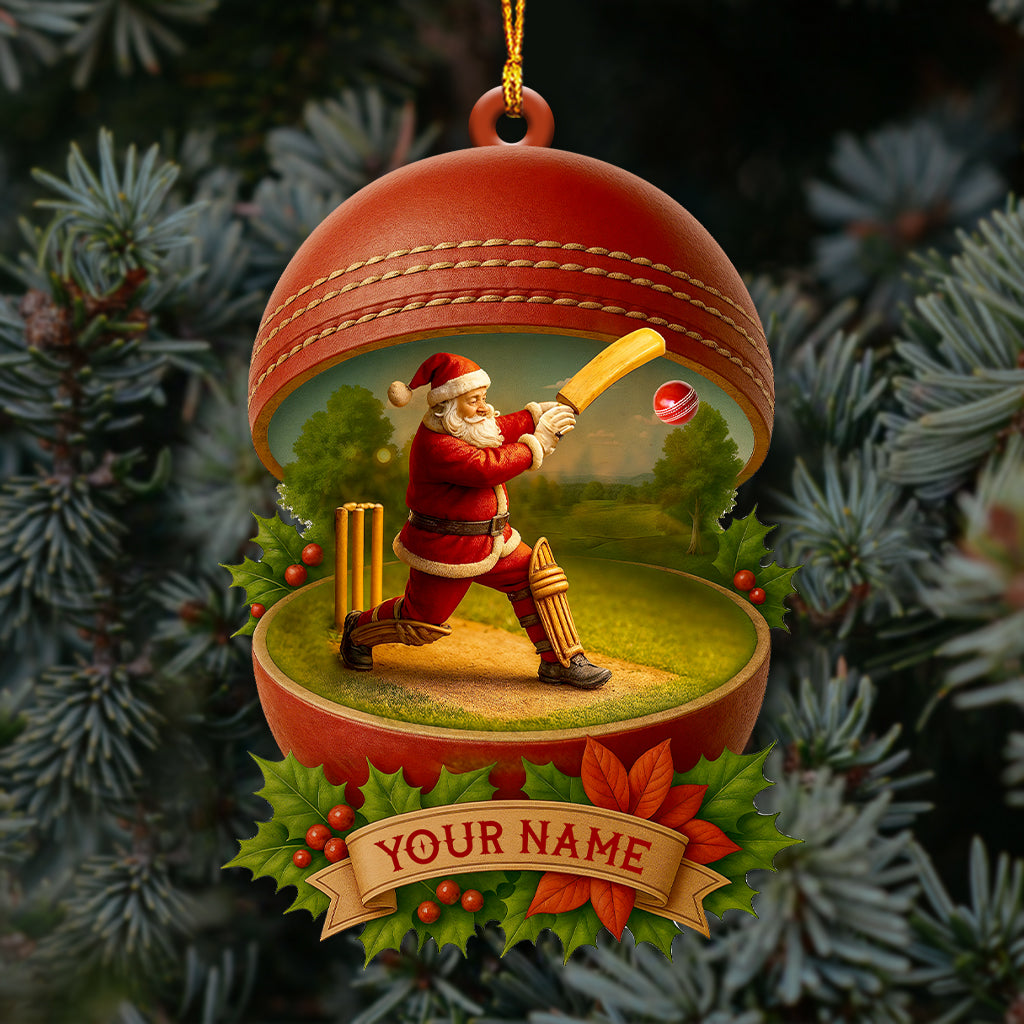 Christmas Cricket Players, Home Decor, Christmas Ornament, Personalized Ornament