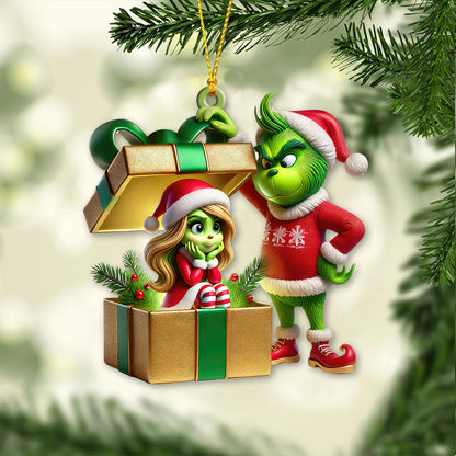 Custom Name Christmas Couple Ornament, Couple Christmas Gift