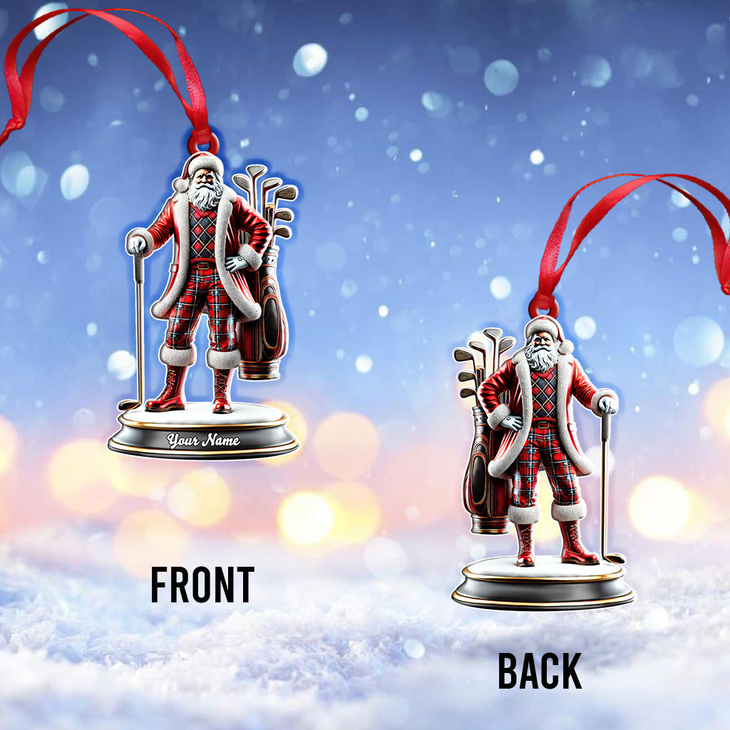 Custom Name Golf Christmas Ornament, Christmas Gift for Golf Lover
