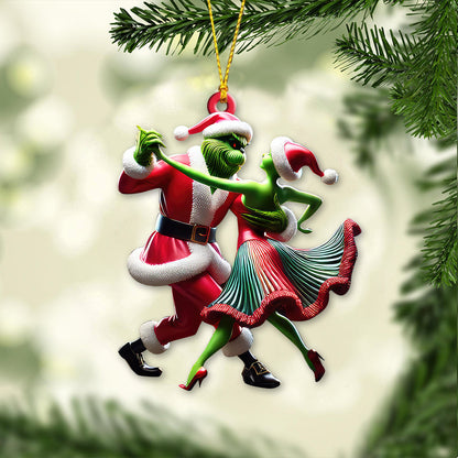 Custom Name Dance Sport Christmas Ornament, Couple Christmas Gift