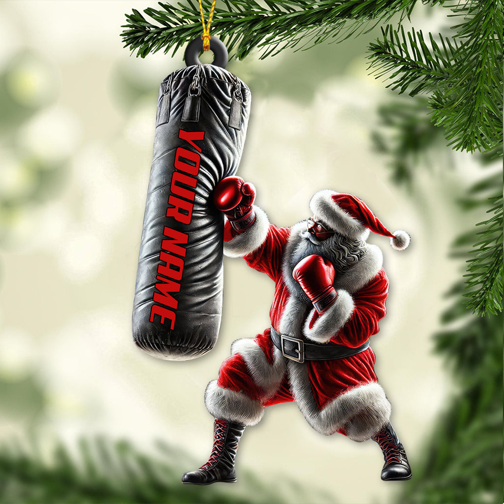 Custom Name Boxing Ornament, Christmas Gift for Boxing Lover