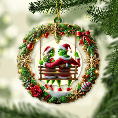 Custom Name Couple Ornament, Together Since, Lover Christmas Gift