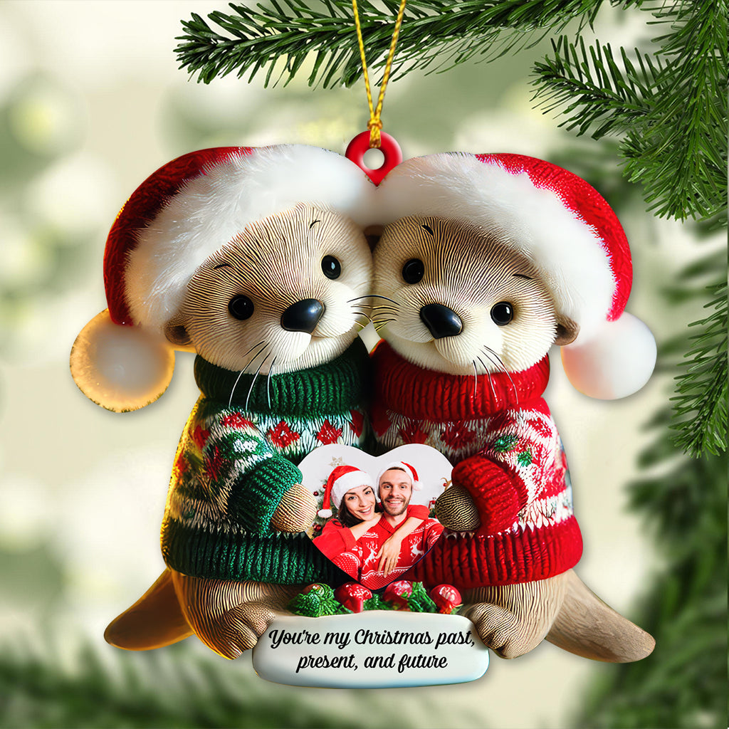 Custom Name Christmas Couple Ornament, Couple Christmas Gift