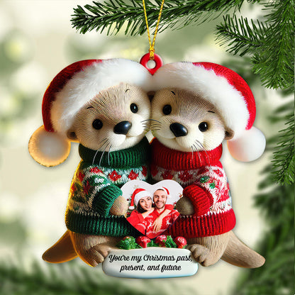 Custom Name Christmas Couple Ornament, Couple Christmas Gift