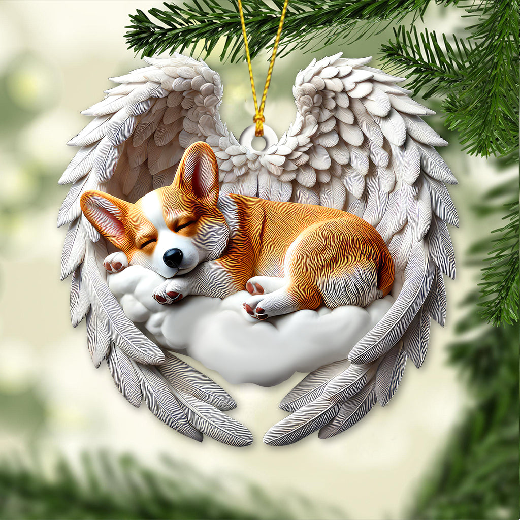 Custom Name Corgi Ornament, Corgi Lover Christmas Gift