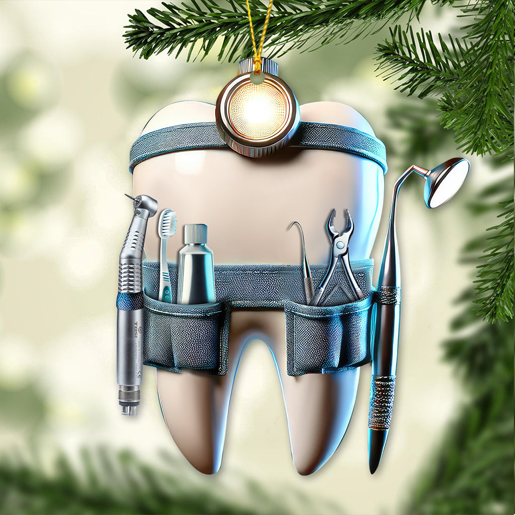 Custom Name Dentist Ornament, Dentist Christmas Gift