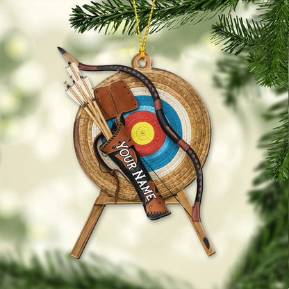 Archery, Home Decor, Christmas Ornament, Personalized Ornament