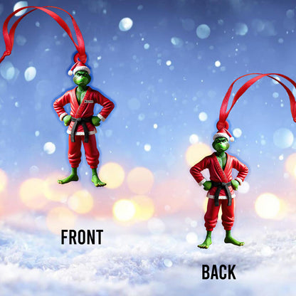 Custom Name Grinch Karate Ornament, Grinch Karate Christmas Gift