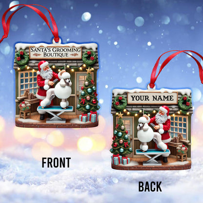 Custom Name Santa Groomer Ornament, Home Decor Christmas Gift