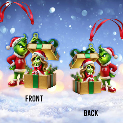 Custom Name Christmas Couple Ornament, Couple Christmas Gift