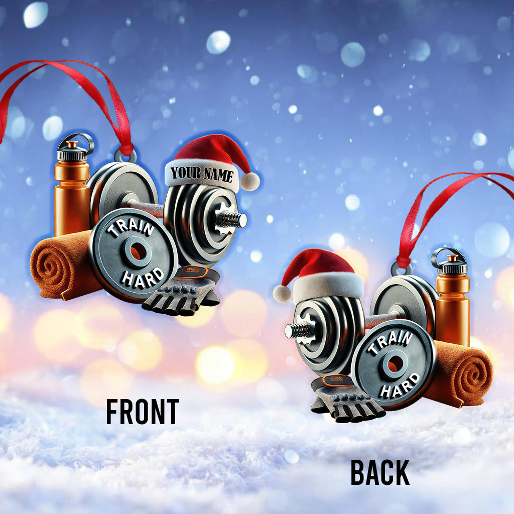 Custom Name Gym Ornament, Gymnastics Christmas Gift