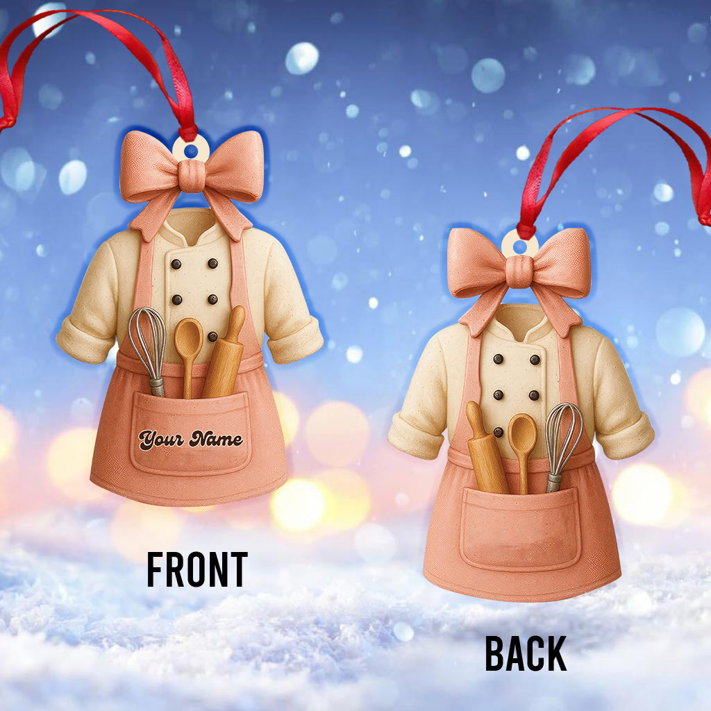 Christmas Baker, Home Decor, Christmas Ornament, Personalized Ornament