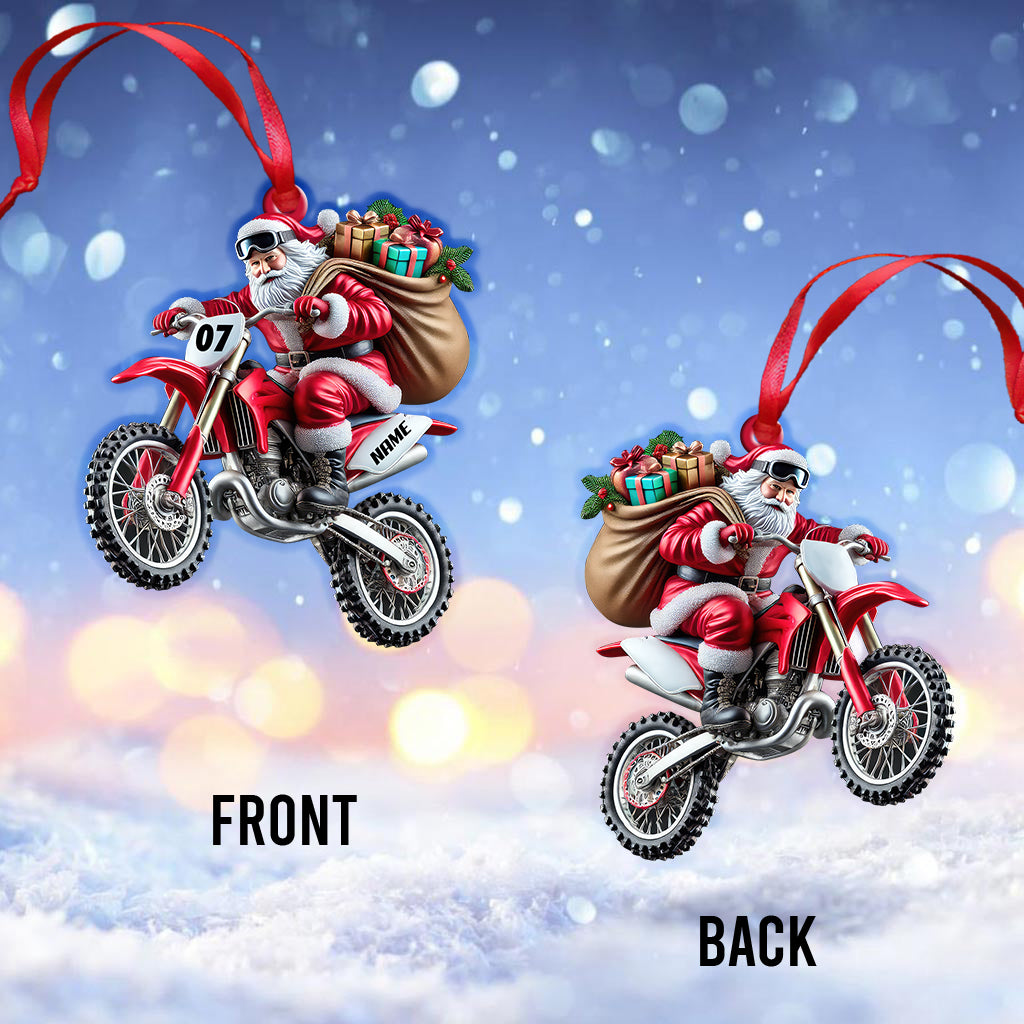 Custom Name Motocross Ornament, Motocross Lover Christmas Gift