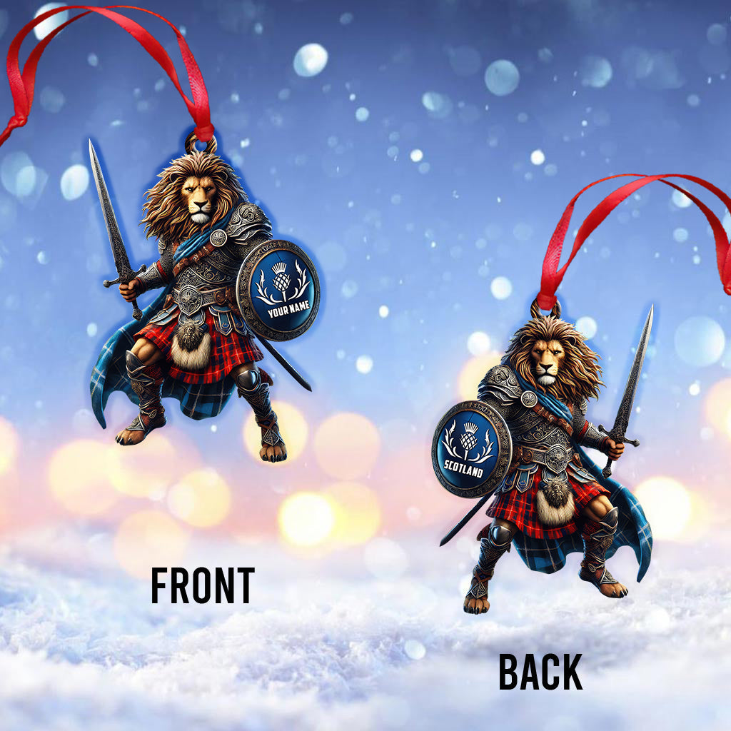 Custom Name Scotland Ornament, Christmas Gift for Scotland Lover