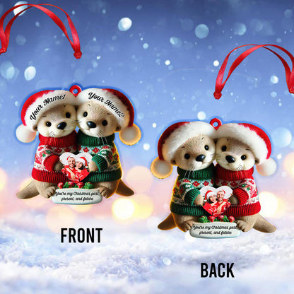 Custom Name Christmas Couple Ornament, Couple Christmas Gift