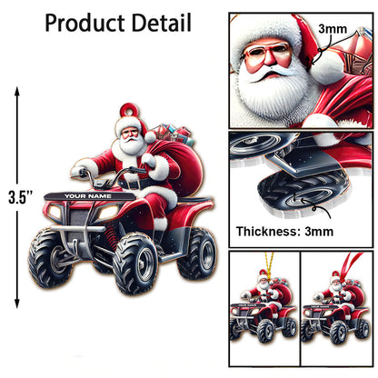 Custom Name Jeep Ornament, Christmas Gift for Jeep Lover