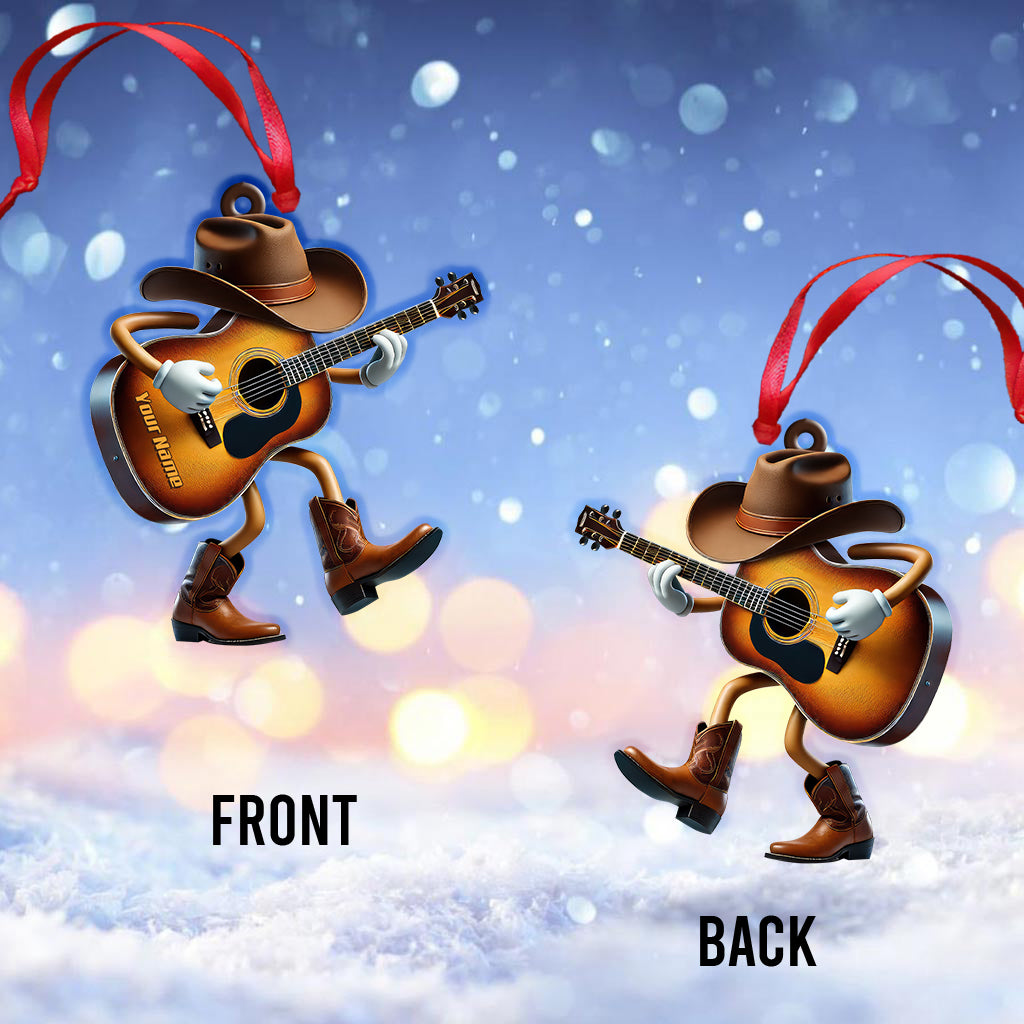 Custom Name Guitarist  Ornament, Guitarist Christmas Gift