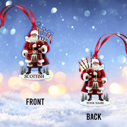 Custom Name Scotland Ornament, Christmas Gift for Scotland Lover