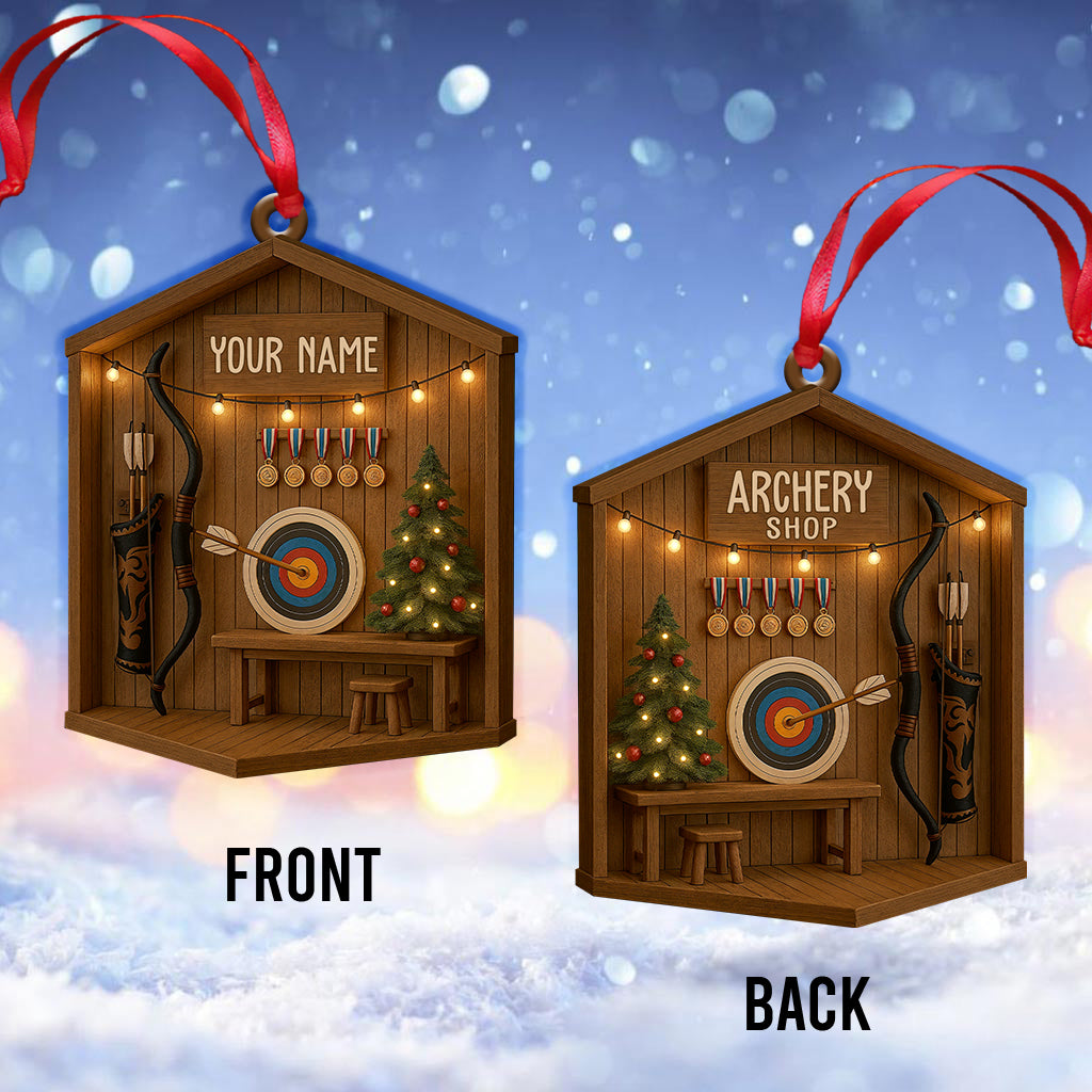 Archery, Home Decor, Christmas Ornament, Personalized Ornament