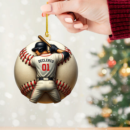Baseball Christmas, Home Decor, Christmas Ornament, Personalized Ornament