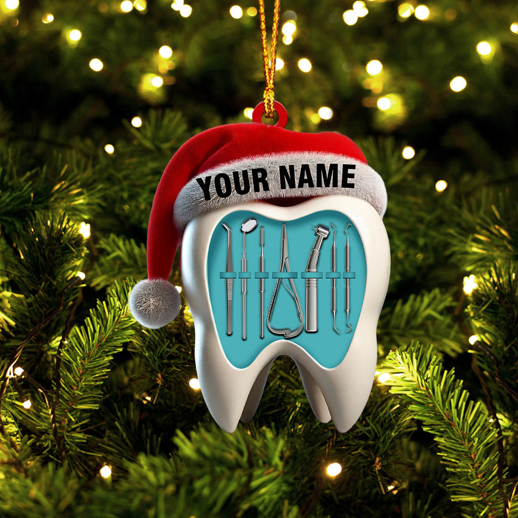 Dentist Christmas Home Decor Christmas Ornament, Personalized Ornament