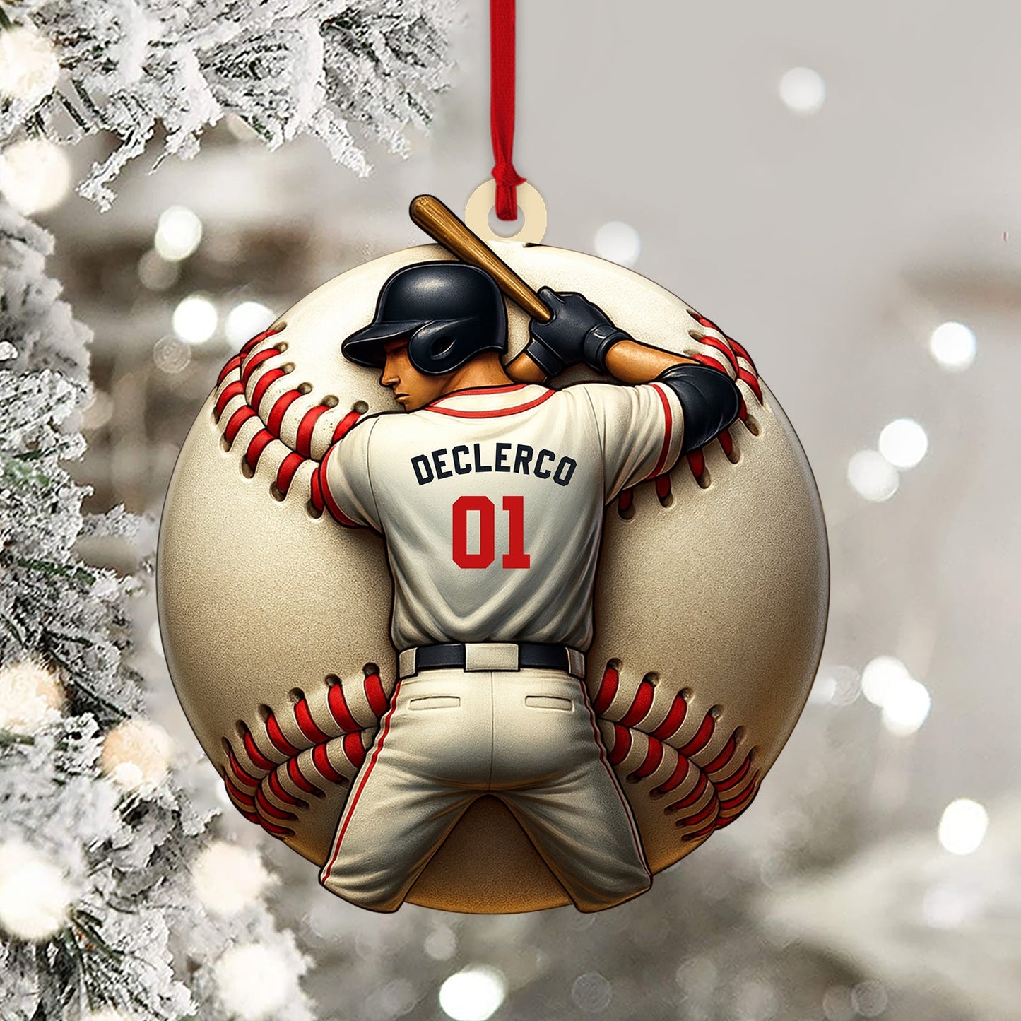 Baseball Christmas, Home Decor, Christmas Ornament, Personalized Ornament