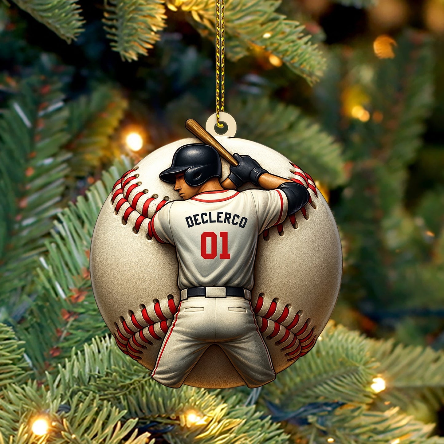 Baseball Christmas, Home Decor, Christmas Ornament, Personalized Ornament