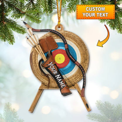 Archery, Home Decor, Christmas Ornament, Personalized Ornament