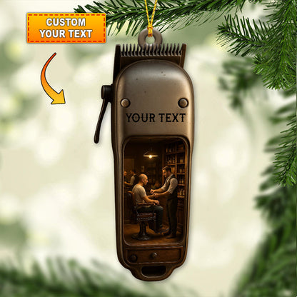 Barber Shop, Home Decor, Christmas Ornament, Personalized Ornament