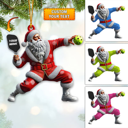 Custom Name Pickleball Ornament, Christmas Gift for Pickleball Lover