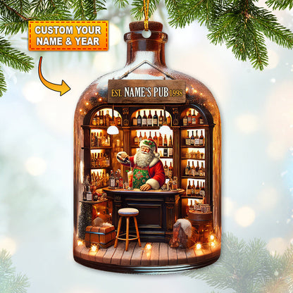 Custom Name Barista Ornament, Bartender Ornament, Home Decor Christmas Gift
