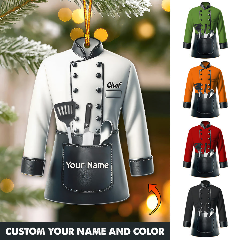 Christmas Chef, Home Decor, Christmas Ornament, Personalized Ornament