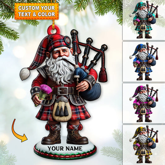 Custom Name Scotland Ornament, Christmas Gift for Scotland Lover