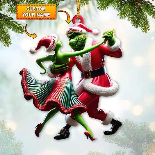 Custom Name Dance Sport Christmas Ornament, Couple Christmas Gift