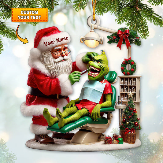 Custom Name Dentist Ornament, Christmas Gift for Dentist