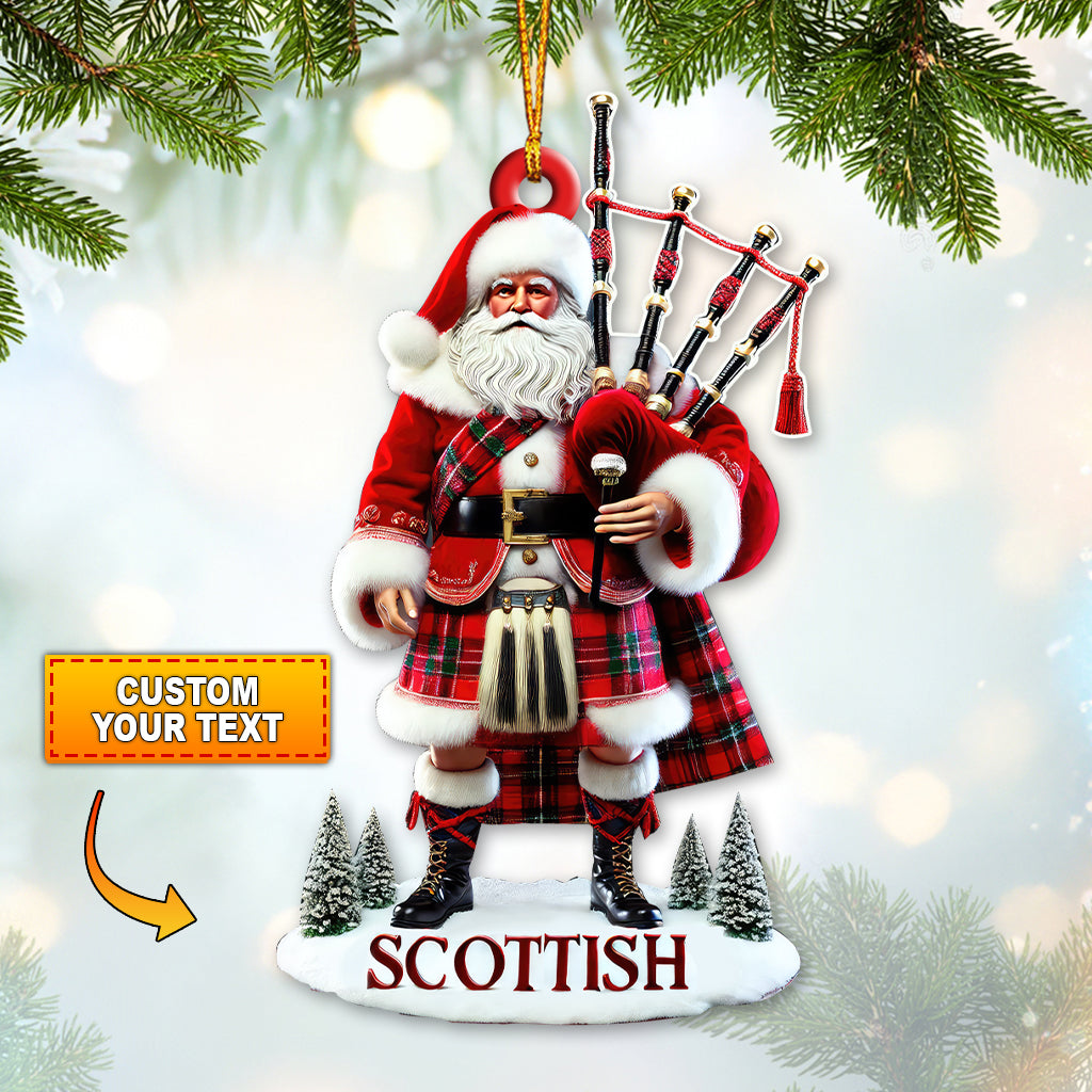Custom Name Scotland Ornament, Christmas Gift for Scotland Lover