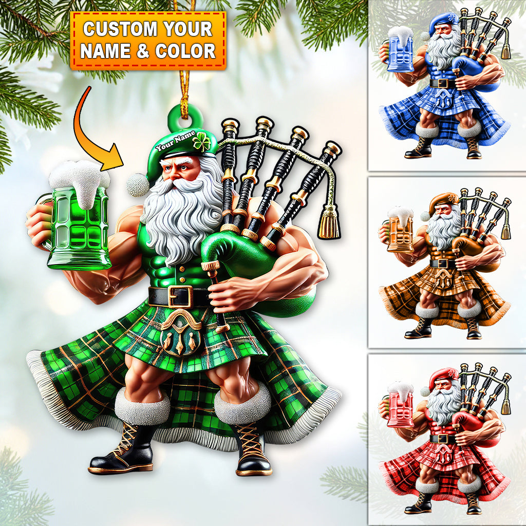 Custom Name Scotland Ornament, Christmas Gift for Scotland Lover