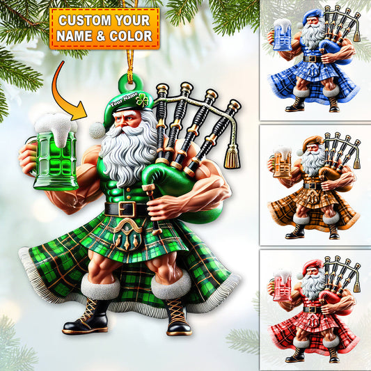 Custom Name Scotland Ornament, Christmas Gift for Scotland Lover