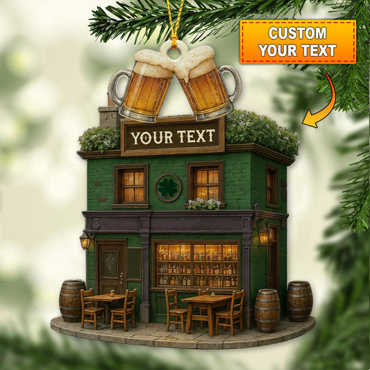 Christmas Irish Beer Store, Home Decor, Christmas Ornament, Personalized Ornament