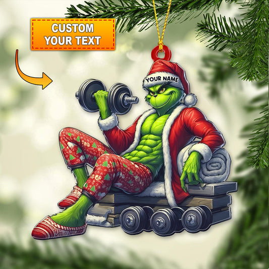 Christmas Gymer ELF, Home Decor, Christmas Ornament, Personalized Ornament