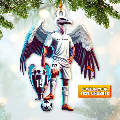 Custom Name Emirates Ornament, Christmas Gift for Football Lover