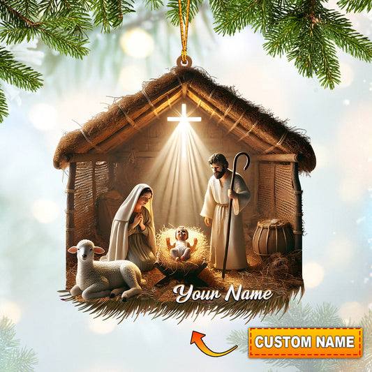 Home Sweet Home Home Decor Christmas Ornament, Personalized Ornament