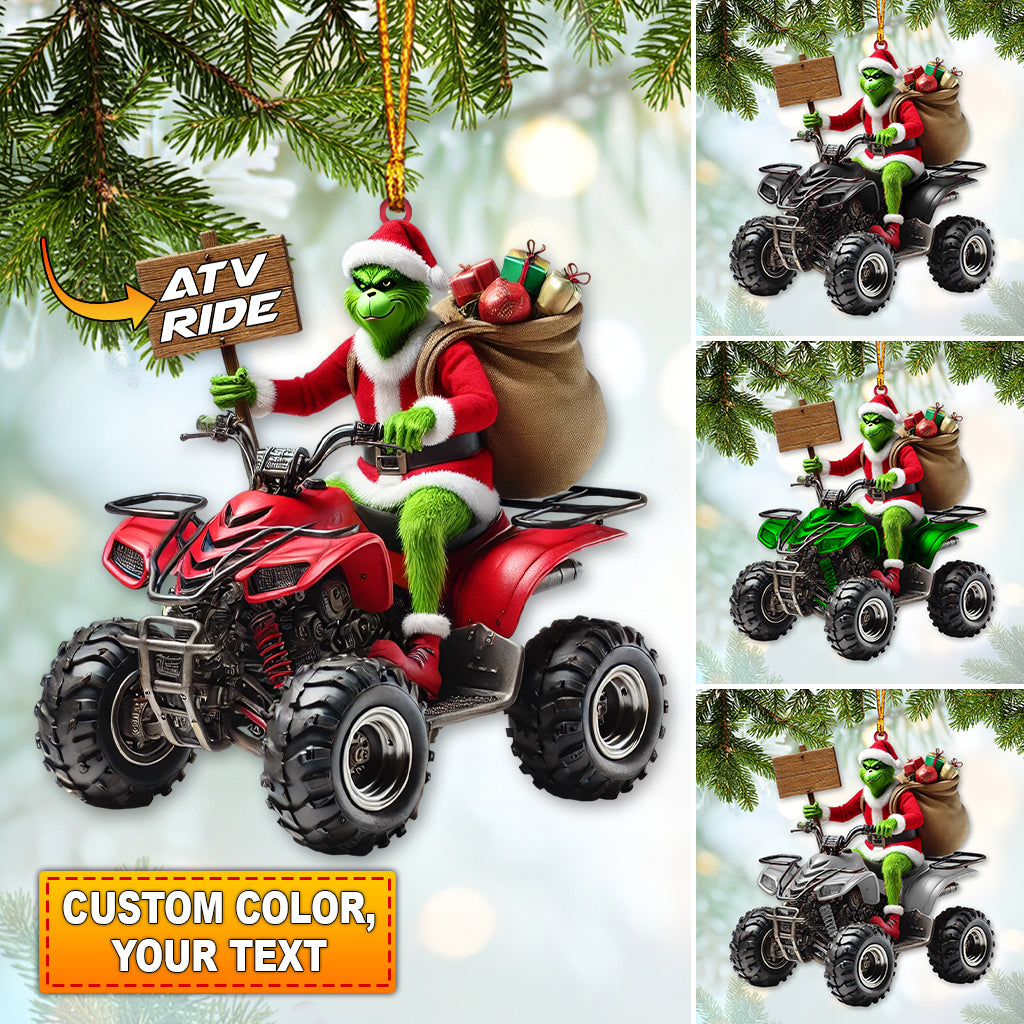 Custom Name ATV Ride Ornament, ATV Ride Lover Christmas Gift