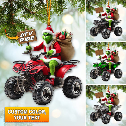 Custom Name ATV Ride Ornament, ATV Ride Lover Christmas Gift