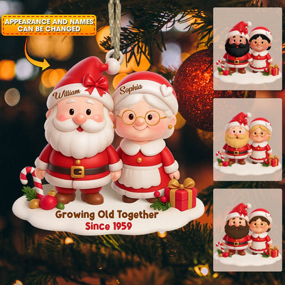 Growing Old Together Christmas, Home Decor, Christmas Ornament, Personalized Ornament