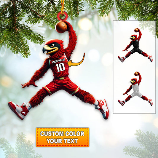 Custom Name Basketball Ornament, Basketball Christmas Gift