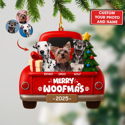 Christmas Pets On Car, Home Decor, Christmas Ornament, Personalized Ornament