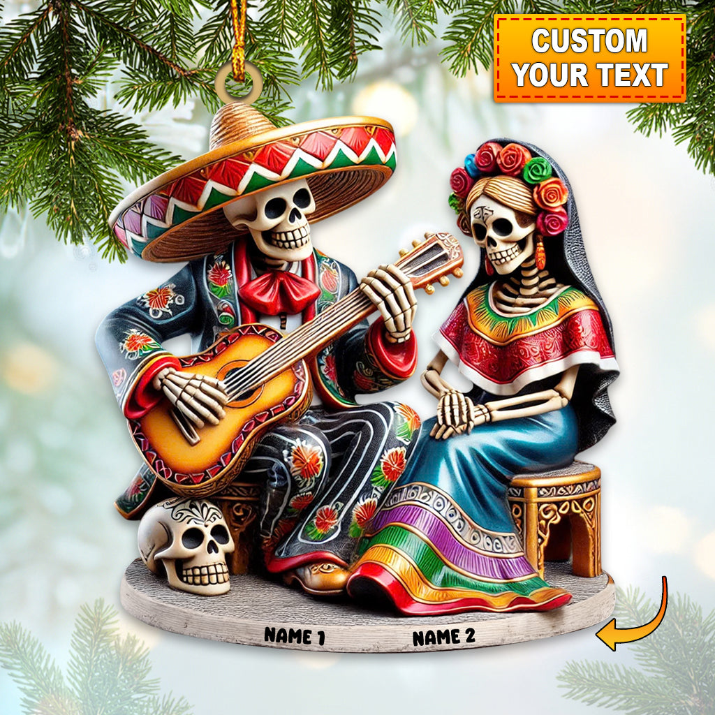 Dia De Los Muertos Home Decor Christmas Ornament, Personalized Ornament